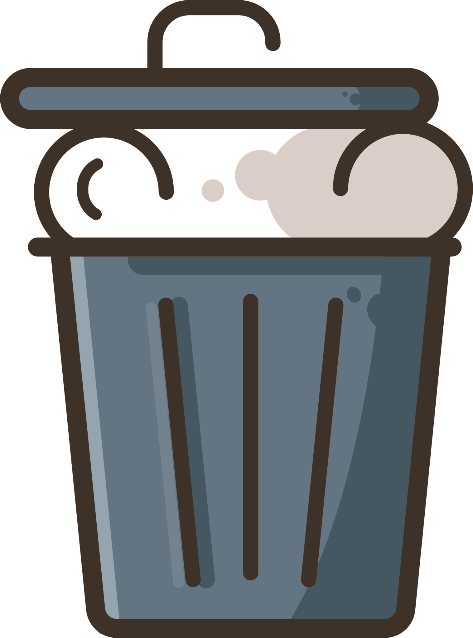 garbage garbage can trash bin Illustration - Download for free – Iconduck