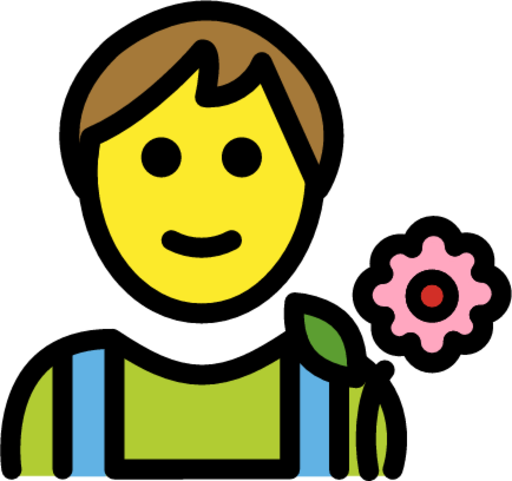 gardener man emoji