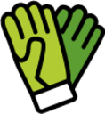 gardening gloves emoji
