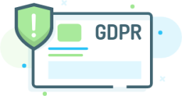 gdpr privacy report shield illustration