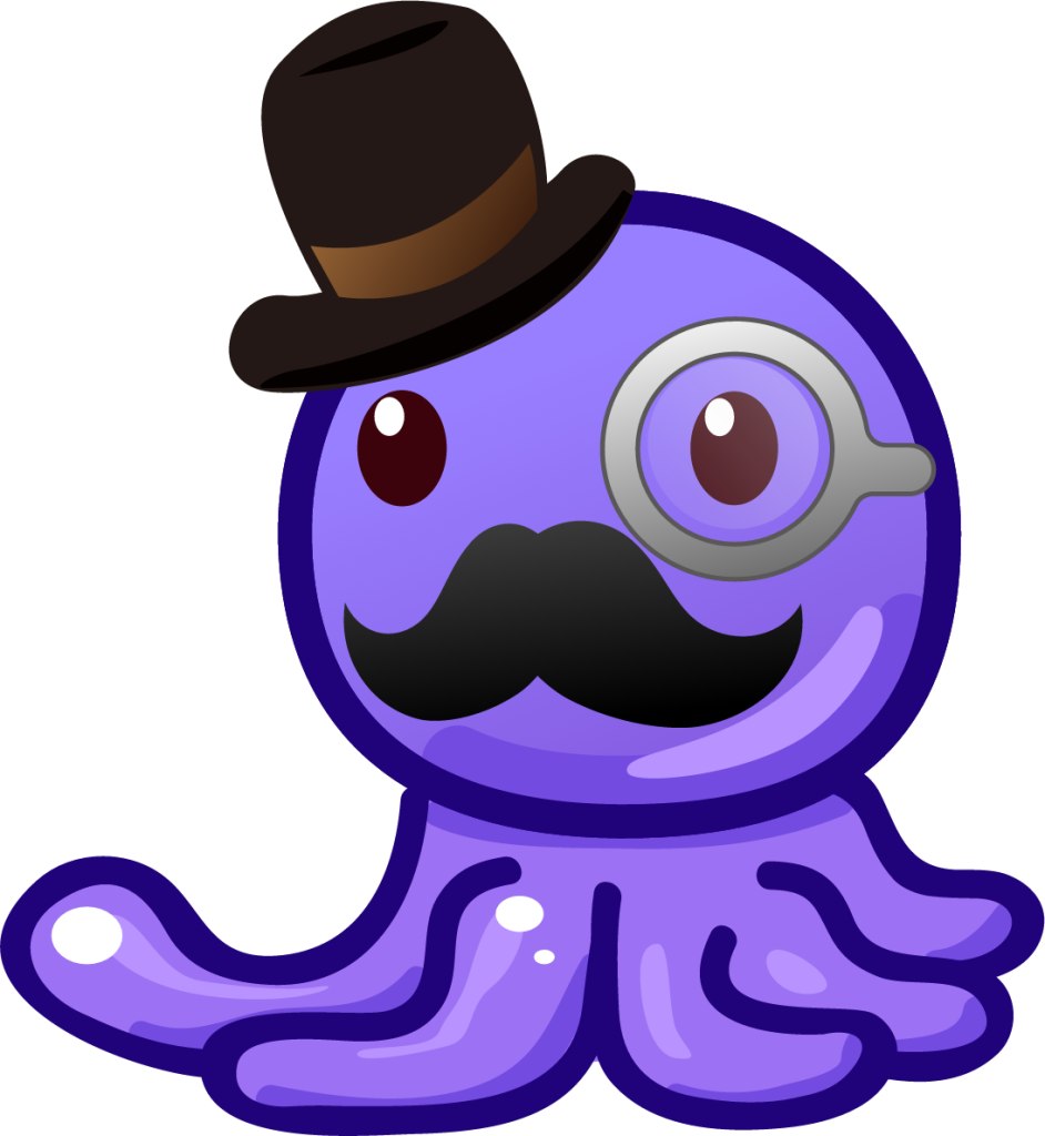 gentleman octopus emoji