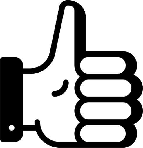 gesture thumb up icon