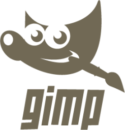 gimp plain wordmark icon