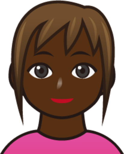 girl (black) emoji