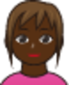 girl (black) emoji