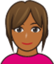 girl (brown) emoji