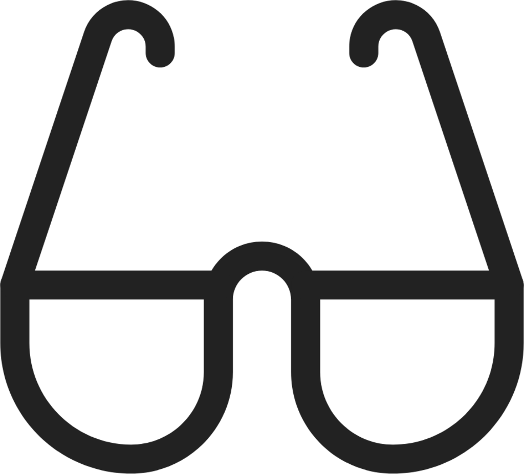 Glasses light icon