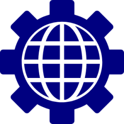 globe gear icon