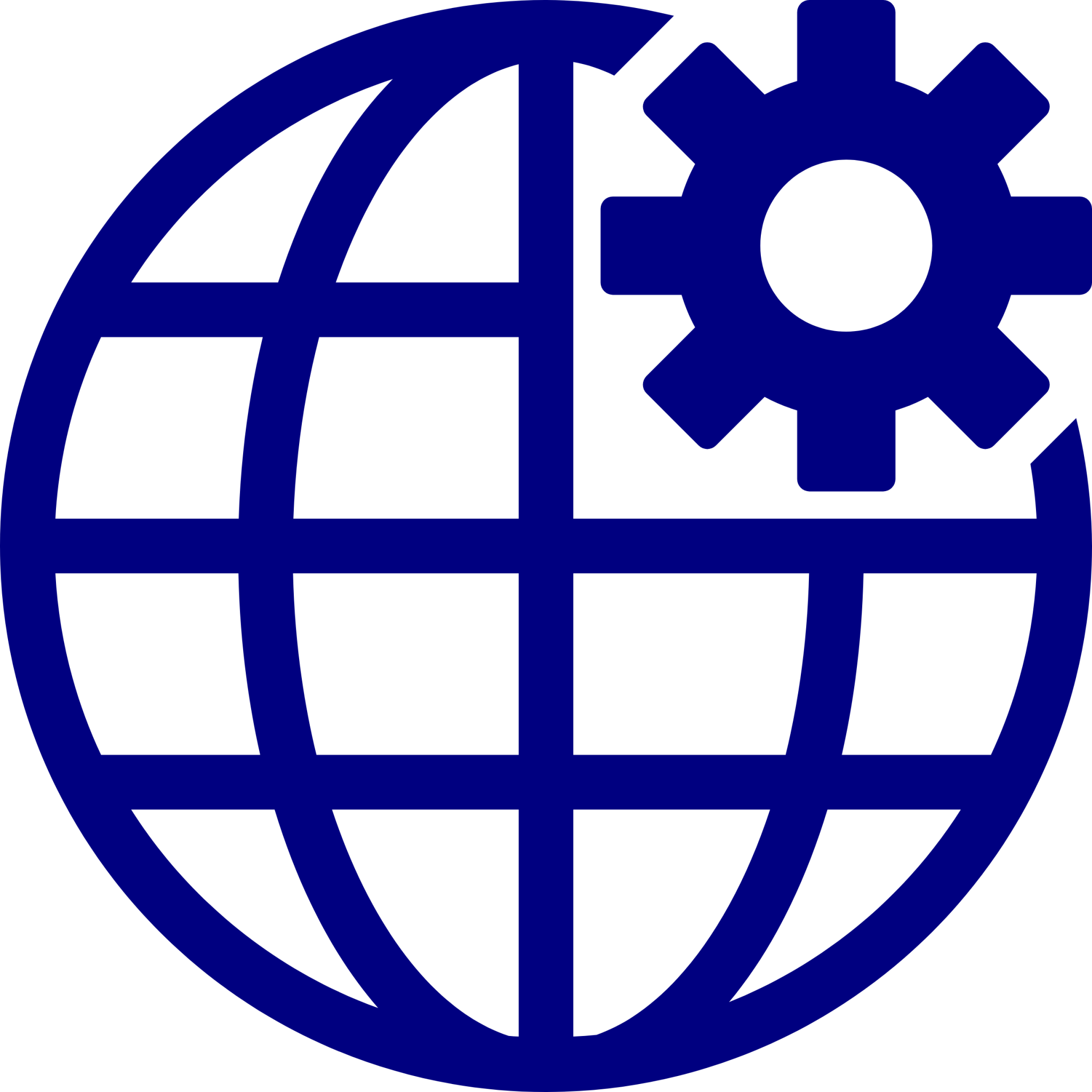 globe options icon