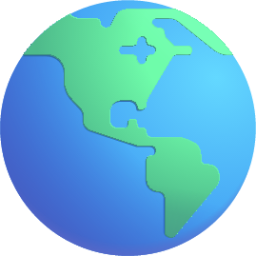 globe showing americas emoji