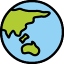 globe showing Asia-Australia emoji