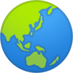 globe showing Asia-Australia emoji