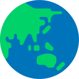 globe showing asia australia emoji