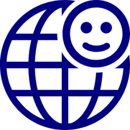 globe smiley icon