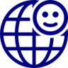 globe smiley icon