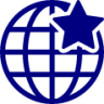 globe star icon