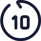 go backward 10sec icon