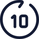 go forward 10sec icon