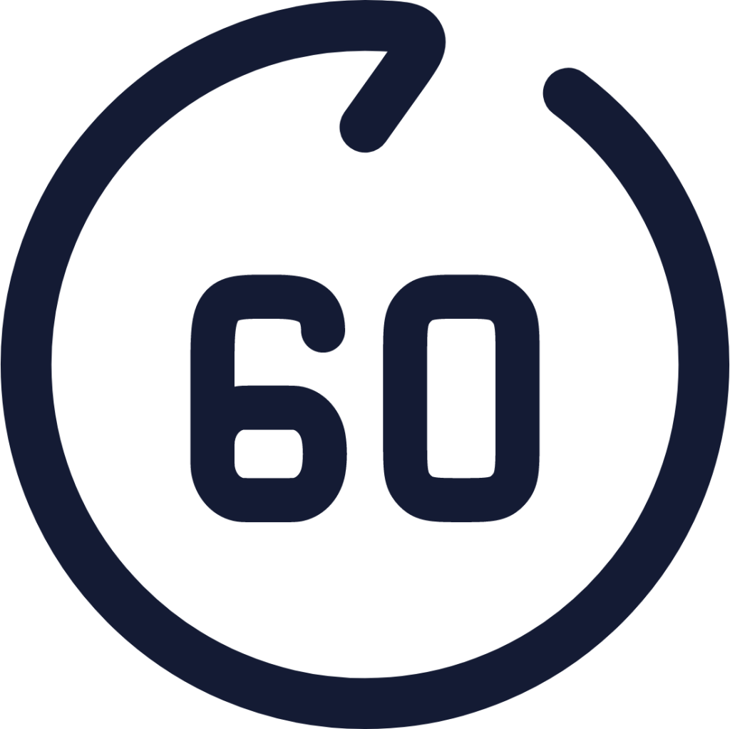 go forward 60sec icon