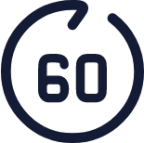 go forward 60sec icon