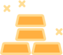 gold bricks icon