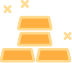 gold bricks icon