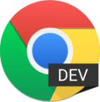 google chrome dev icon