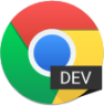 google chrome dev icon