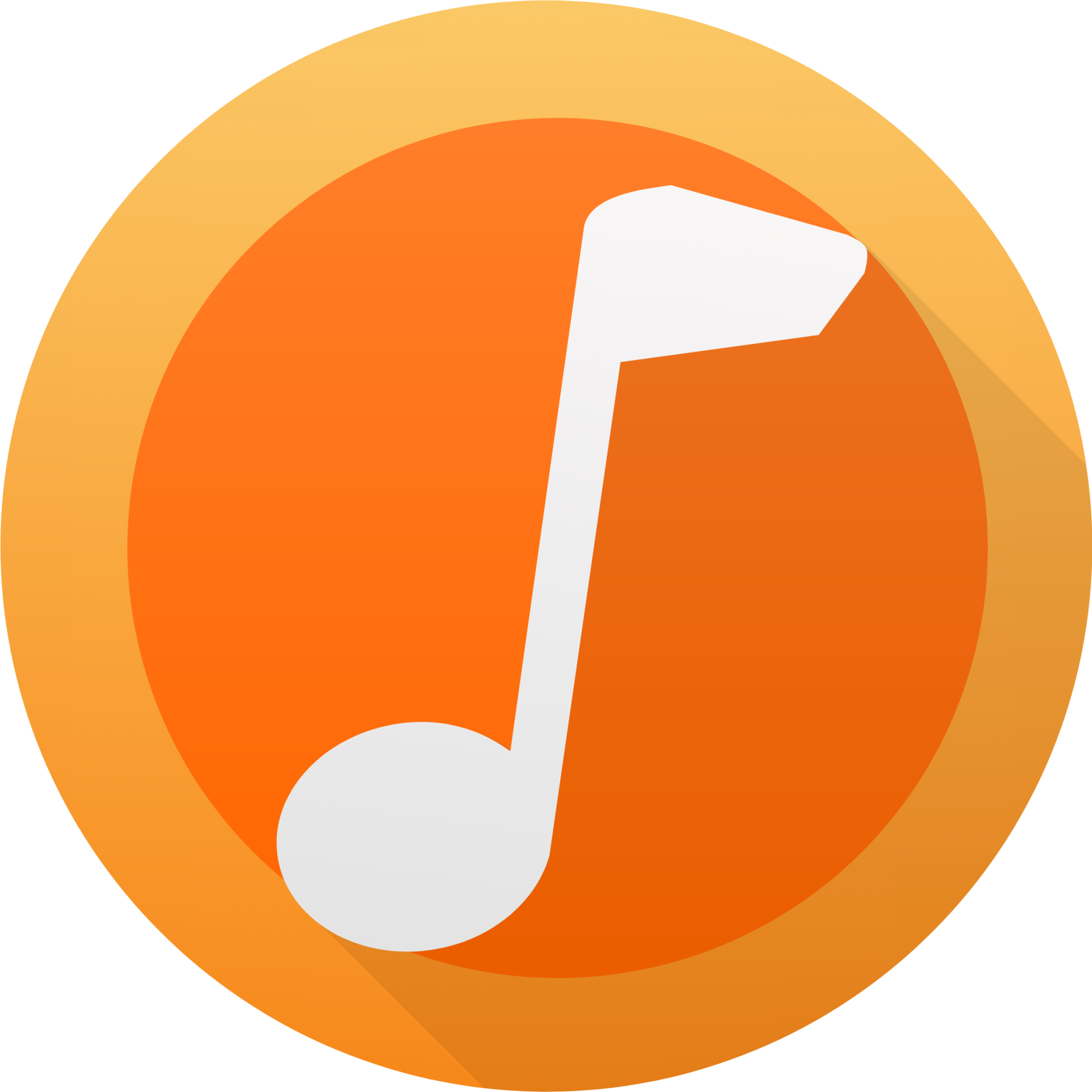 Free Google play music Logo Icon - Download in Flat Style