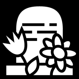 grave flowers icon