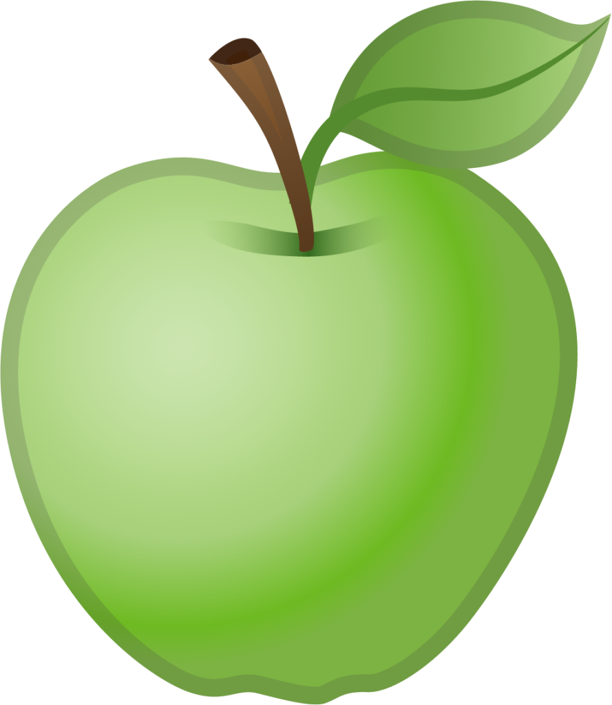cartoon green apple