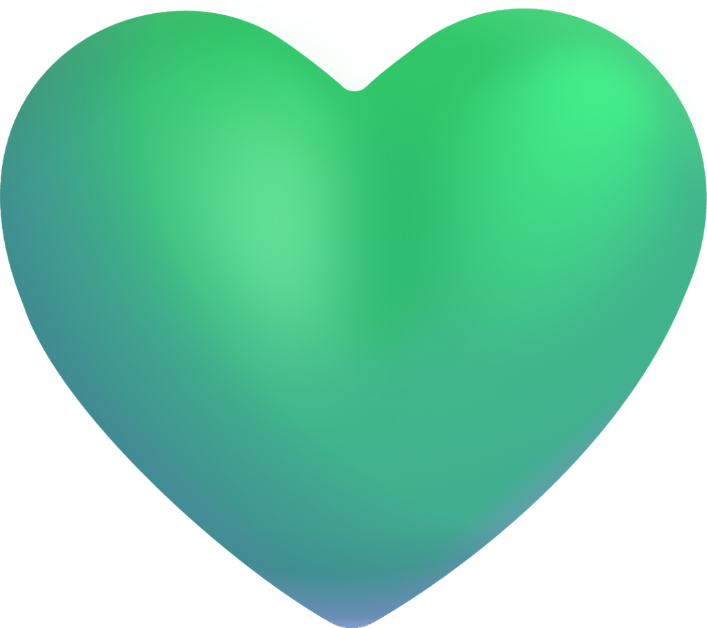 green heart emoji