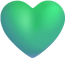 green heart emoji