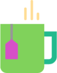 green tea mug hot icon