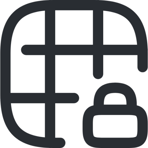 grid lock icon