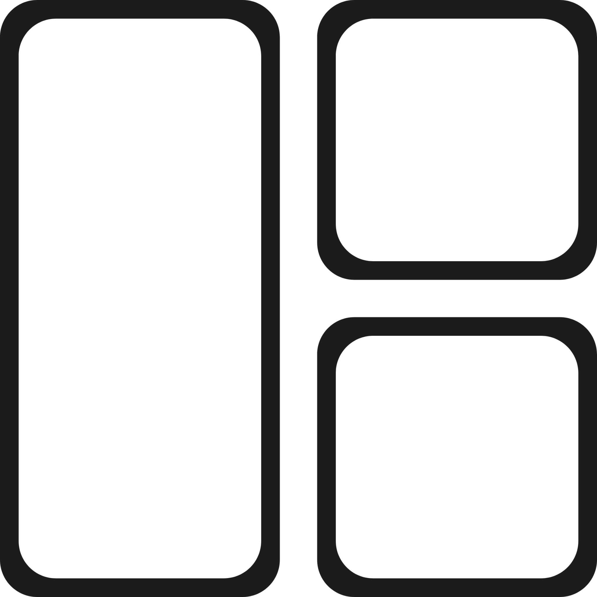 grid sidebar left icon