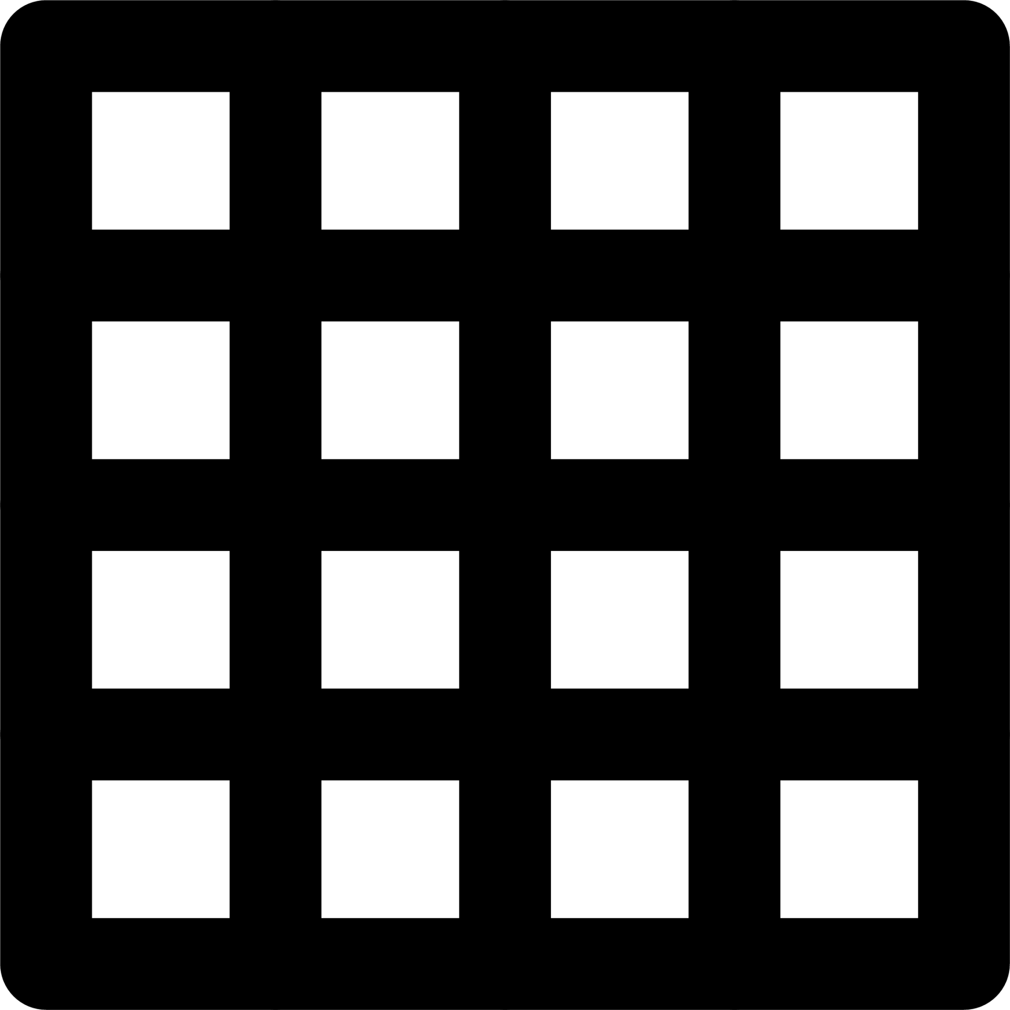 grid sixteen icon