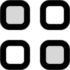 Grid view (duotone) icon