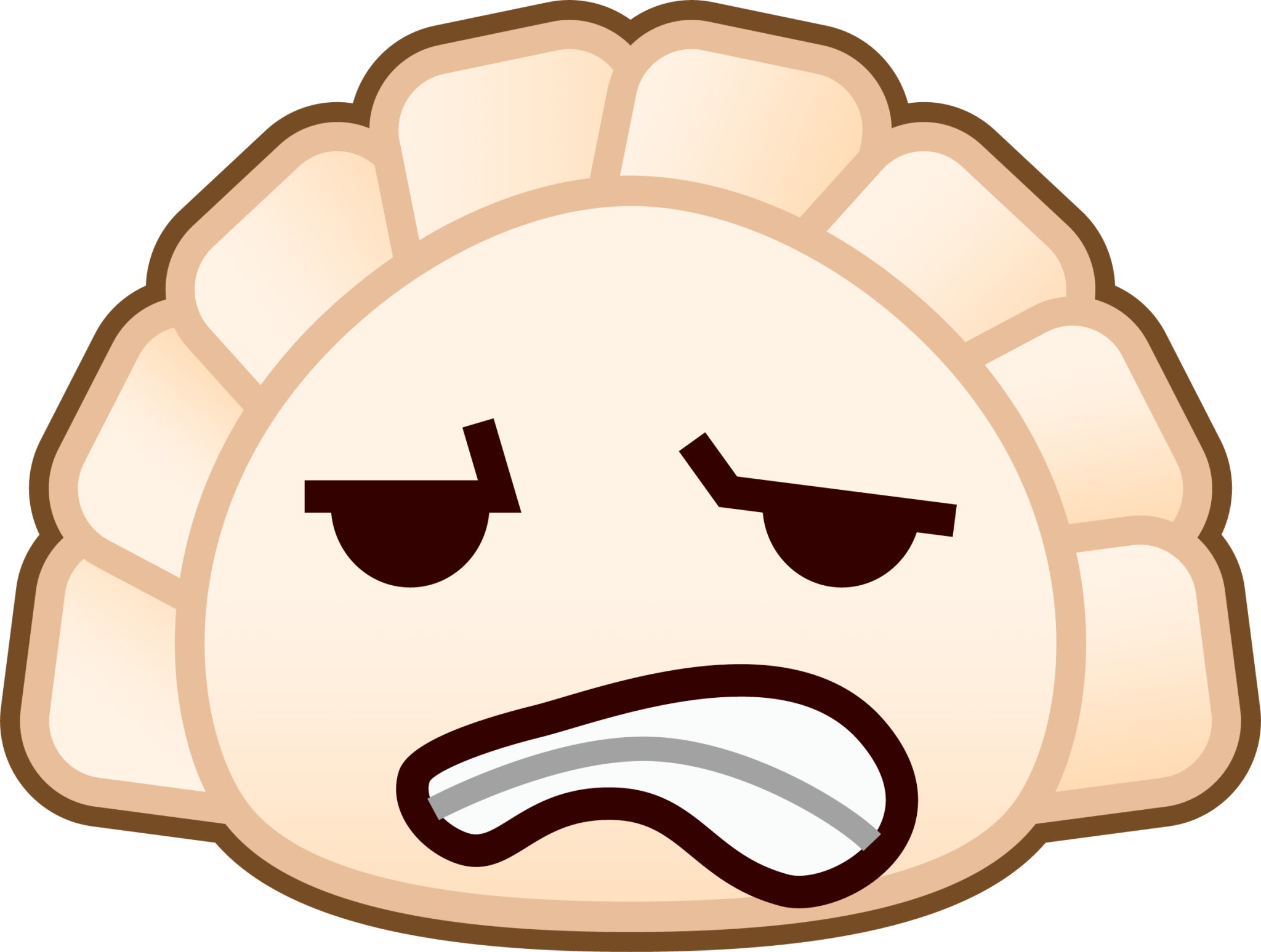 grimacing (dumpling) emoji