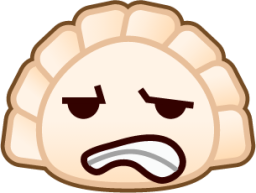 grimacing (dumpling) emoji