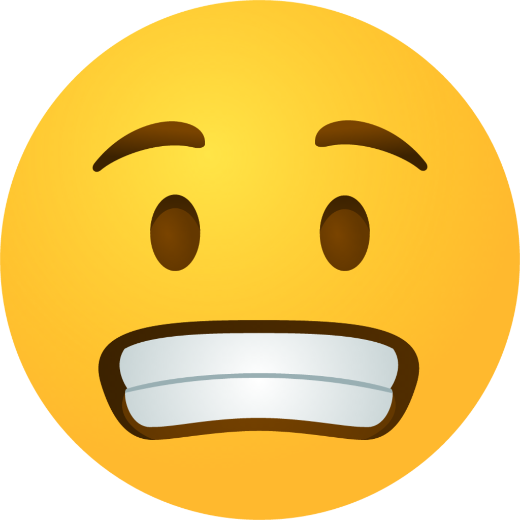 Grimacing face emoji emoji