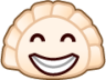 grin (dumpling) emoji