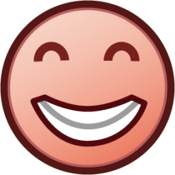 grin (plain) emoji