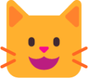grinning cat emoji