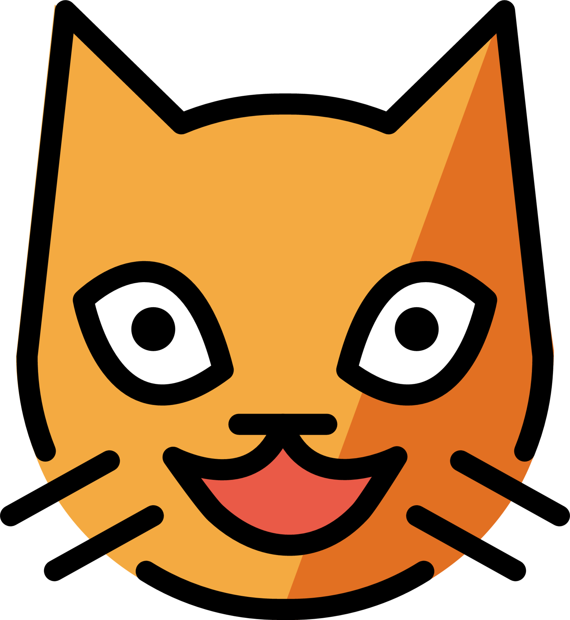 Cat teeth Emoji Icon - Download in Gradient Style