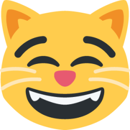 Cat with wry smile emoji clipart. Free download transparent .PNG