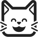 grinning cat with smiling eyes emoji