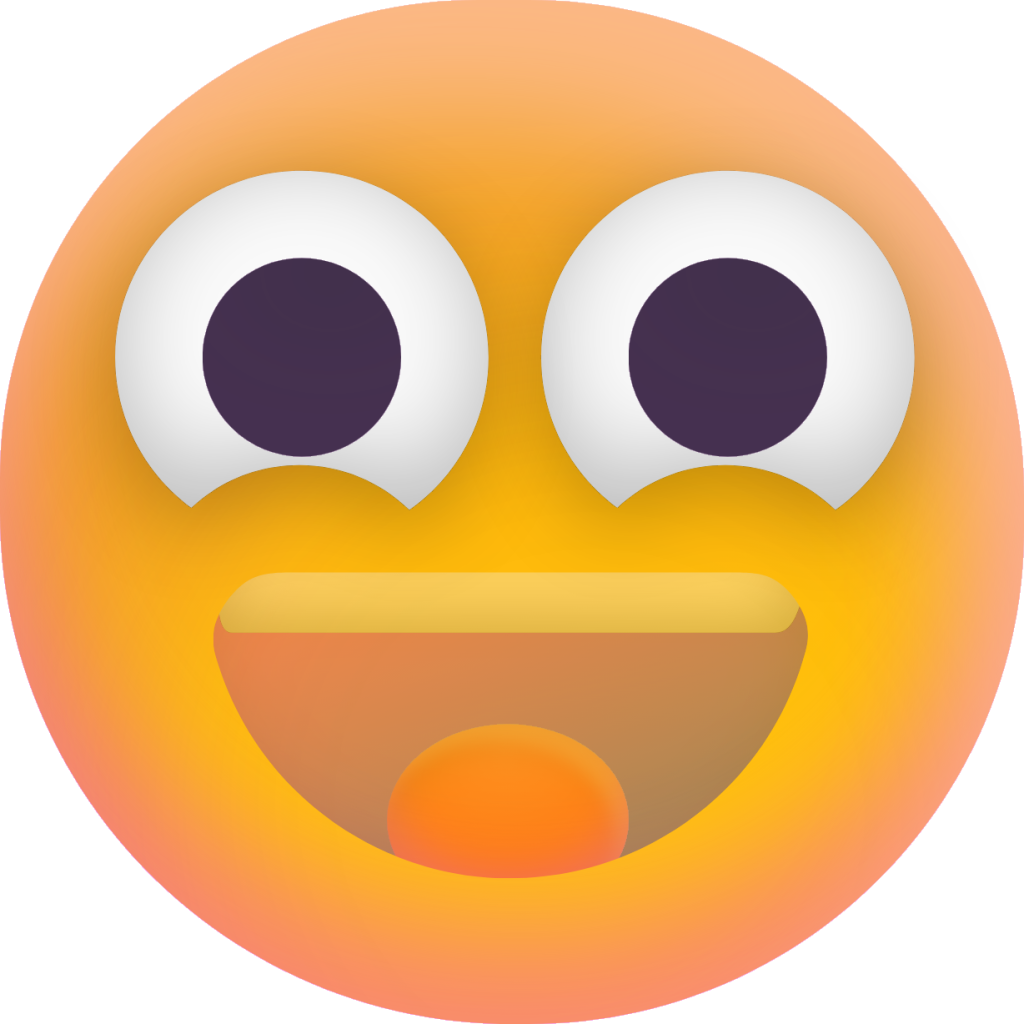 Grinning Face with Big Eyes emoji