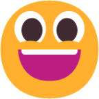 grinning face with big eyes emoji
