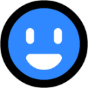 grinning face with open mouth icon